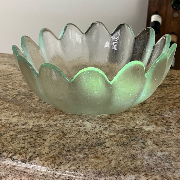 Blenko lotus bowl clear - Picture 5 of 6